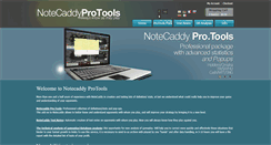 Desktop Screenshot of notecaddyprotools.com